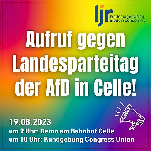 Die AfD Niedersachsen hält am 19./20.08.2023 ihren Landesparteitag in Celle ab. Zusammen mit einem breiten Bündnis...