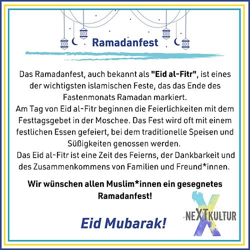 Eid Mubarak! 🌙
Wir wünschen euch frohe Festtage mit Familie und Freund*innen. ✨🌸

#eidmubarak #eidalfitr #bayram...